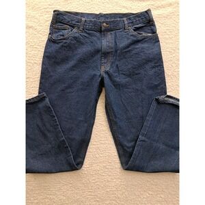 Mens Rural King Straight Leg Jeans Size 36x34 Blue EUC